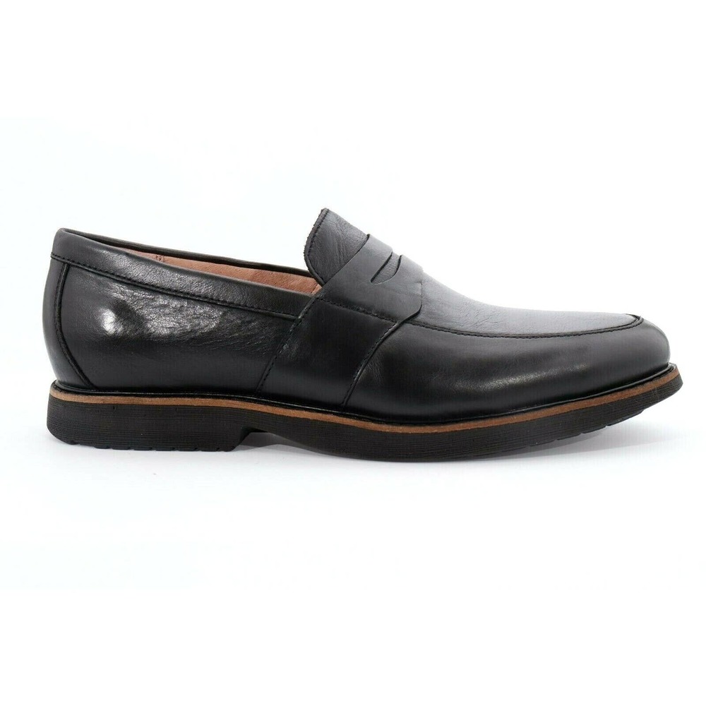 Abeo Nathan Slip On Dress Casual Shoes Black Crackled Size 10 Neutral ($) 4368
